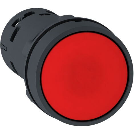 Bouton poussoir affleurant Ø22 rouge 1O+1F Harmony
