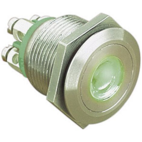 BOUTON POUSSOIR ANTI VANDALISME ESKA BULGIN MPI001/TERM/GN 24 V/DC 0.05 A 1 X OFF/(ON) IP66 MOMENTANÉ 1 PC(S)