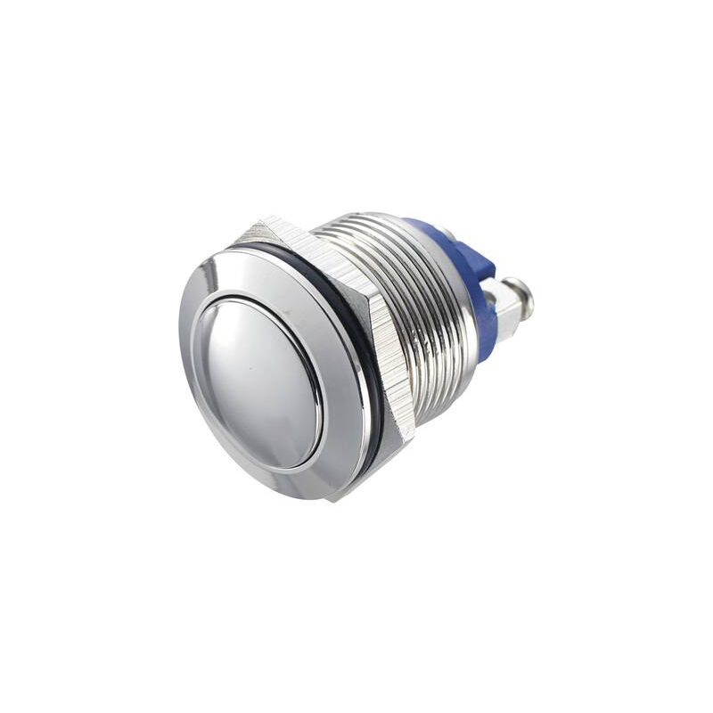 Tru Components - bouton-poussoir antivandalisme gq 19B-N 701261 48 v/dc 2 a 1 x off/(on) IP65 à rappel 1 pc(s)