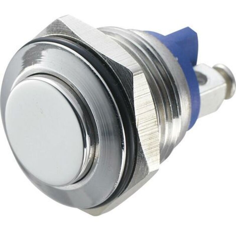 Bouton-Poussoir Antivandalisme Tru Components Gq 16h-S 701283 48 V/dc 2 A 1 X Off/(On) Ip65 À Rappel 1 Pc(S)