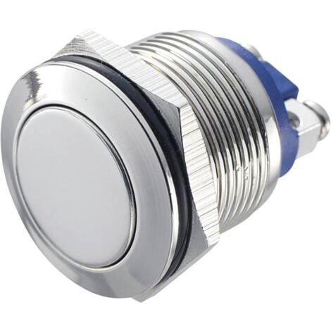 Bouton-poussoir antivandalisme TRU COMPONENTS GQ 19F-N 48 V/DC 2 A 1 x Off/(On) à rappel IP65 1 pc(s)