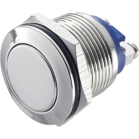 Bouton-poussoir antivandalisme TRU COMPONENTS GQ 19F-N 48 V/DC 2 A 1 x Off/(On) à rappel IP65 1 pc(s)