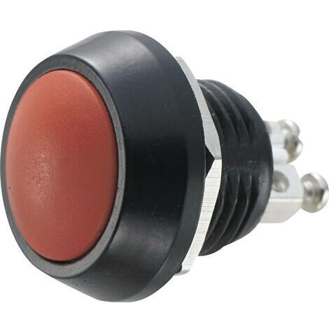 Bouton-poussoir antivandalisme TRU COMPONENTS GQ12B-A, RD 701258 48 V/DC 2 A 1 x Off/(On) IP65 à rappel 1 pc(s)