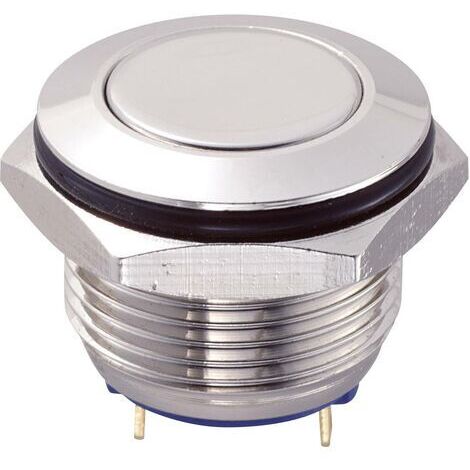 Bouton-poussoir antivandalisme TRU COMPONENTS GQ16F-10/J/N 701802 48 V/DC 2 A 1 x Off/(On) IP65 à rappel 1 pc(s)