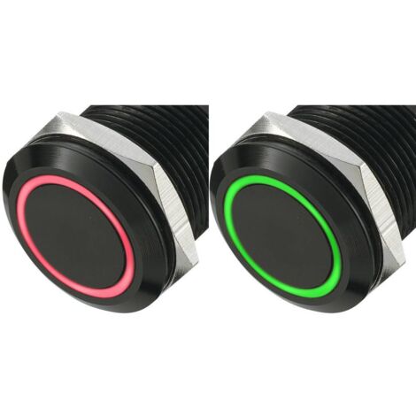 Bouton-poussoir antivandalisme TRU COMPONENTS LAS1-AGQ-11E/R-G 702477 250 V/AC 5 A 1 x Off/(On) à rappel 1 pc(s)