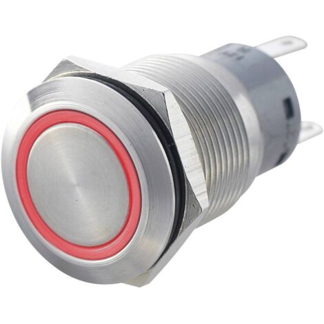 Bouton-poussoir antivandalisme TRU COMPONENTS LAS1-AGQ-22E, RD 701311 250 V/AC 5 A 2 x On/(On) IP67 à rappel 1 pc(s)