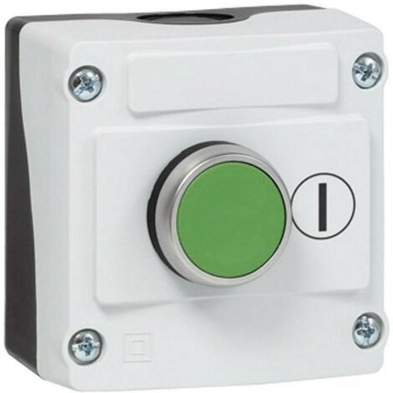 Baco - 224210 LBX10110 Bouton-poussoir en boîtier vert décrochage par pression 1 pc(s)