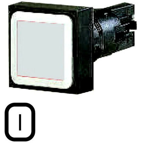 Bouton-poussoir blanc à accrochage EATON Q18DR-WS