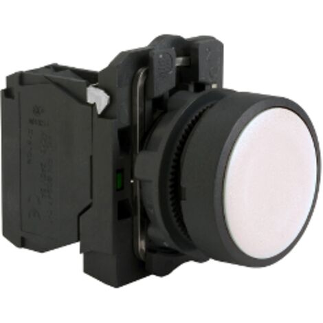 BOUTON POUSSOIR BLANC AFF LEURANT 1NO VIS - XB5AA11