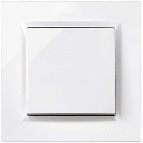 BOUTON POUSSOIR BLANC ENCASTRÉ - 10 A