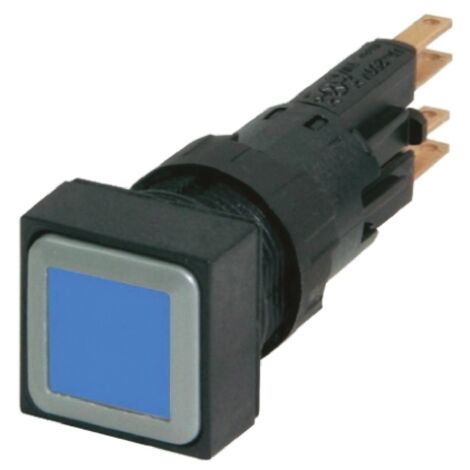 Bouton-poussoir bleu à rappel EATON Q18D-BL