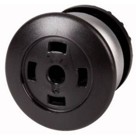 Bouton-poussoir ' coup de poing ' noir sans étiquette à accrochage EATON M22-DRP-S-X