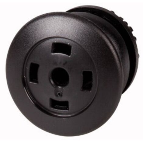 Bouton-poussoir ' coup de poing ' noir sans étiquette à rappel EATON M22S-DP-S-X