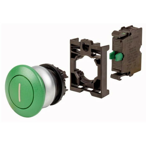 bouton poussoir « coup de poing » RMQ Titan 000132622 EATON M22 DP G X1 K10 BVP