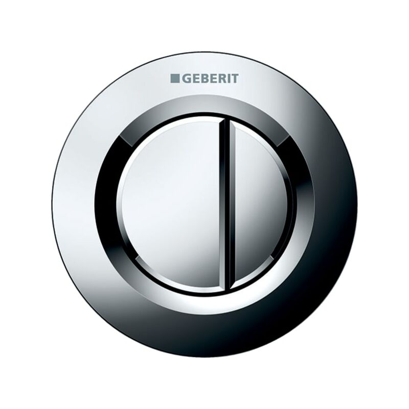 Poussoir pneumatique à encastrer double touche chromé Geberit 116.042.21.1