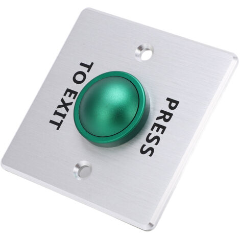 Bouton poussoir de sortie en acier inoxydable 12V‑24V, interrupteur NO NC COM pour contrôle d'accès et sécurité
