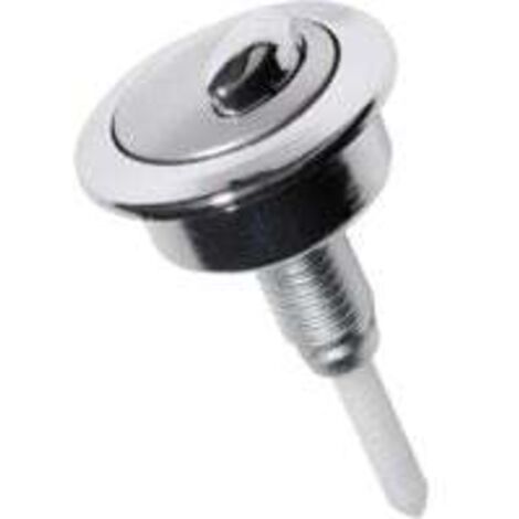Bouton poussoir double pour chasse d'eau WC Bouton poussoir de réservoir de toilette à double chasse Chromé CF1003CP Compatible avec Siamp Twyford Optima49