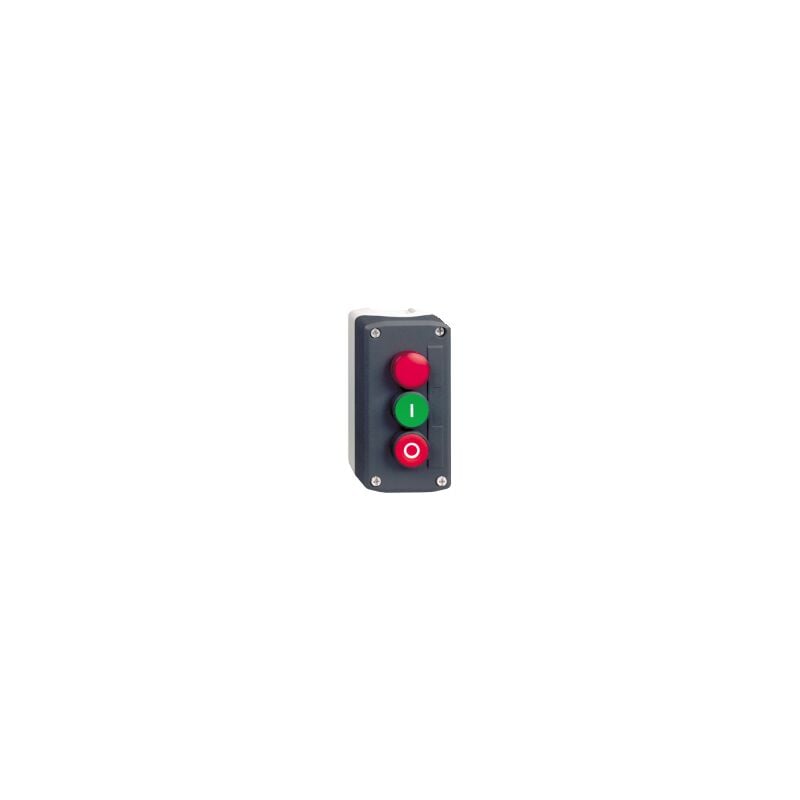 Schneider Electric - Harmony boite - 3 boutons poussoirs Ø22 - vert /rouge/voyant rouge