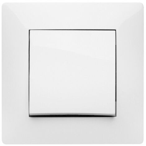 BOUTON POUSSOIR ENCASTRÉ BLANC - 10 A