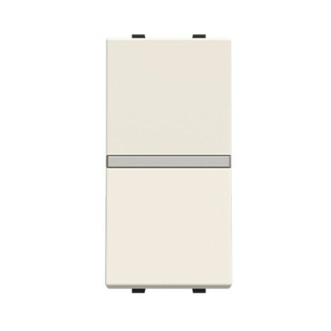 Bouton poussoir étroit sans gravure Serie Zenit Niessen  Blanc