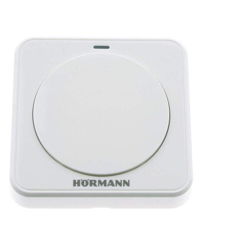 Bouton poussoir filaire Hörmann it 1-1 - Couleur : blanc - 1 canal - Câble de 7m - Référence : 4511719 - Compatible motorisations Hörmann
