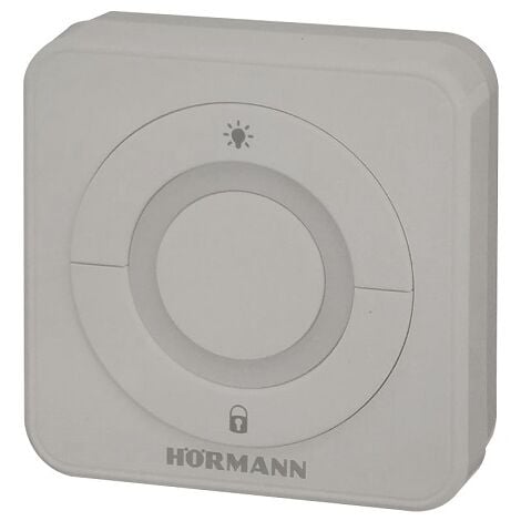 HÖRMANN Bouton poussoir filaire rétroéclairé Hormann IT 3b-1 - Interrupteur mural blanc - 3 boutons, 868.35 Mhz - 4511647