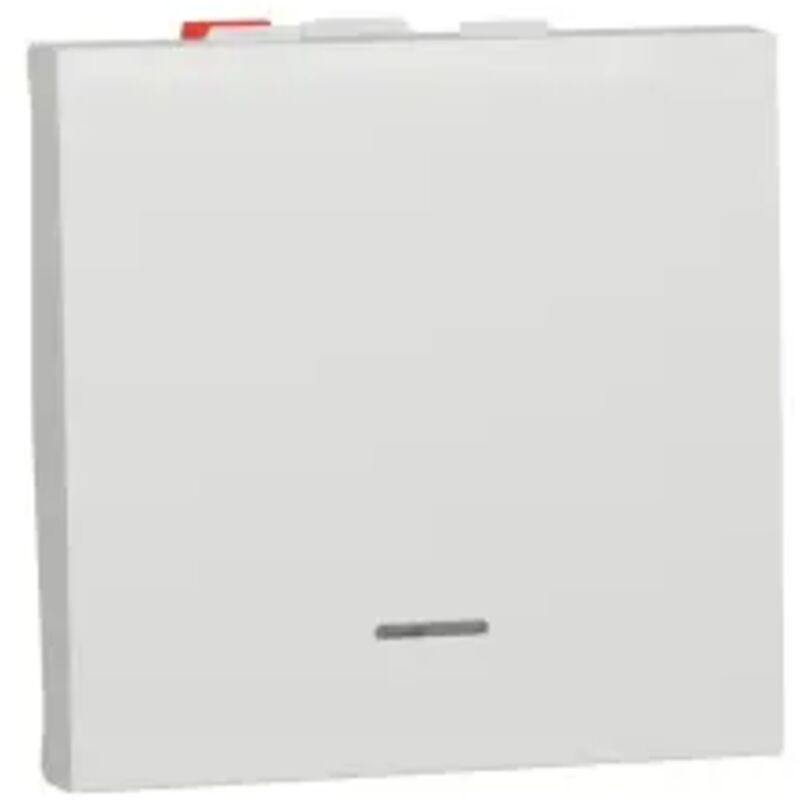 Schneider Electric - schneider unica bouton poussoir lumineux 2 modules mécanisme blanc - NU320618FN Schneider Electric - schneider unica bouton poussoir lumineux 2 modules mécanisme blanc - NU320618FN