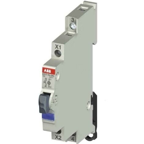 Bouton Poussoir lumineux 1F Vert 115-250V AC E217-16-10D 2CCA703162R0001 ABB 703162