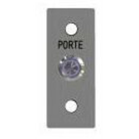 Bouton poussoir lumineux 40x100 no/nf porte URMET BA/OF/40100