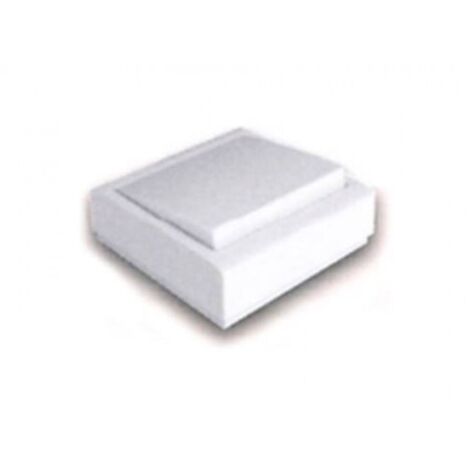 Bouton poussoir lumineux 72X72X28 Abs Blanc Famatel 8011
