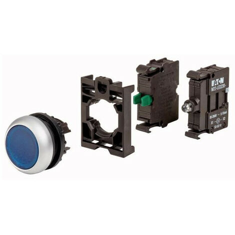 Bouton poussoir lumineux appareil complet 000132617 EATON M22 DL B K10LED230 BVP