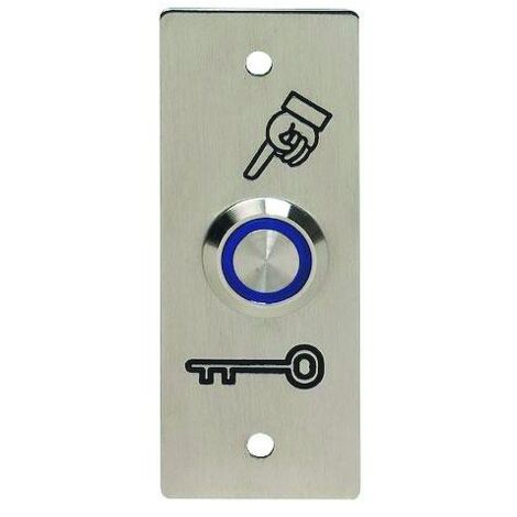 Bouton poussoir lumineux bornier NO/NC + plaque inox - SEWOSY