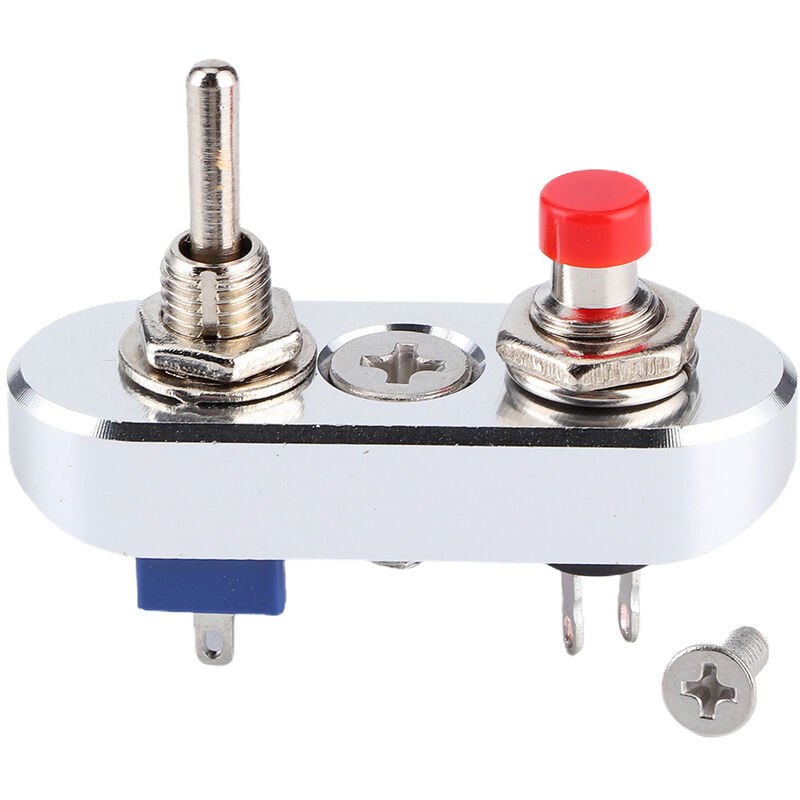Jeffergarden Bouton-poussoir momentané interrupteur à réinitialisation automatique 3 broches 2 positions bascule 220 V 3 A