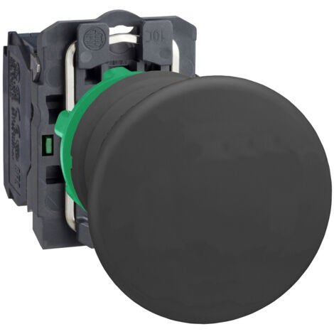 bouton poussoir - noir - coup de poing d= 40 - schneider electric xb5ac21