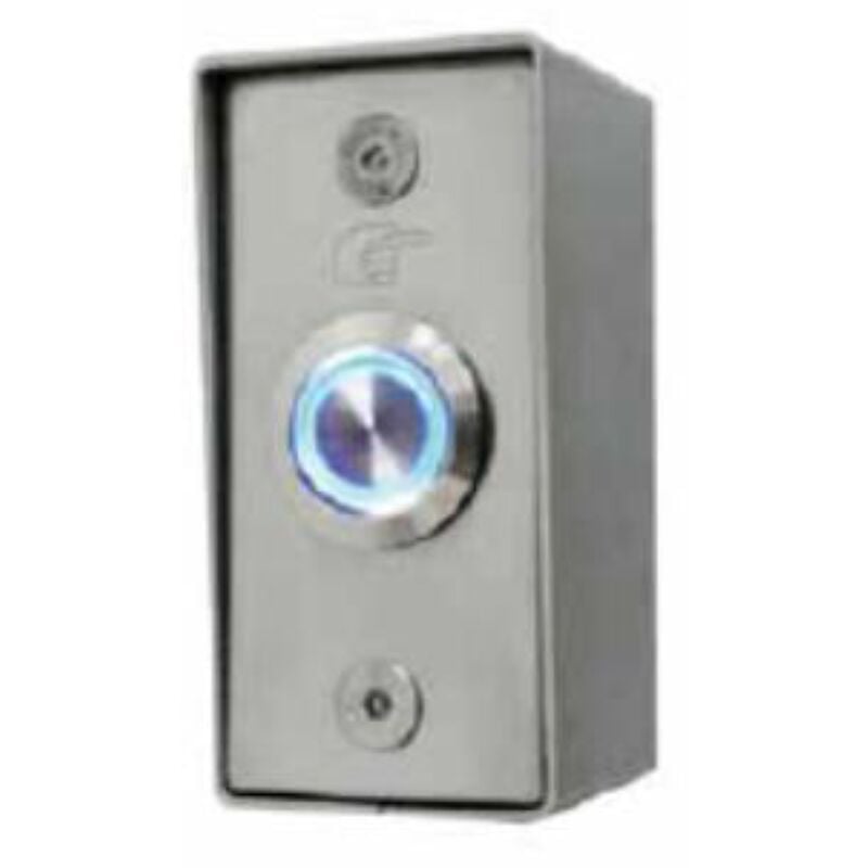 Acie - bouton poussoir - no/nf - boitier inox - saillie - avec anneau lumineux bopo-is