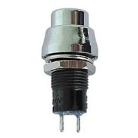 BOUTON-POUSSOIR OFF-(ON) ARGENTE R1384A RI9938