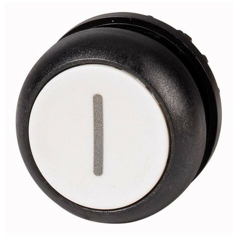 Bouton-poussoir plat blanc I à rappel EATON M22S-D-W-X1