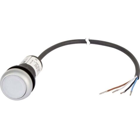 Bouton-poussoir plat Eaton C22-DL-W-K10-24-P62 185588 blanc 1 pc(s)