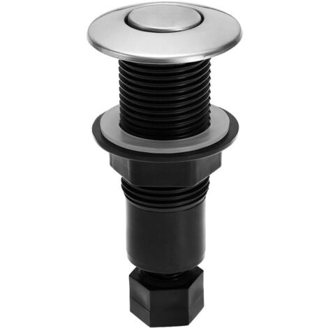 Bouton Poussoir Pneumatique en Acier Inoxydable Bouton Poussoir D'air Bouton Poussoir en Acier Inoxydable pour Machine D'élimination des Déchets Baignoires Lave-vaisselle