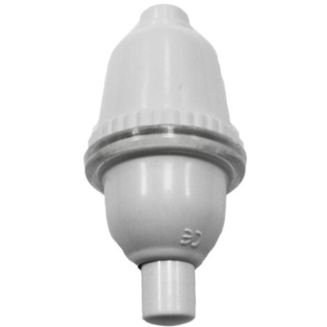 Bouton poussoir poire blanc