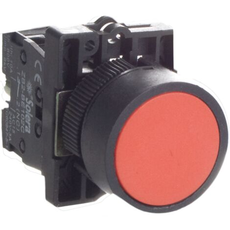 Bouton poussoir rouge SOLERA PULSA5R