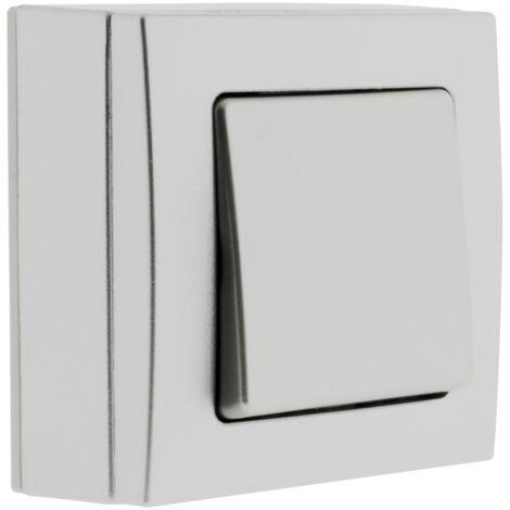 Bouton poussoir saillie gris - Bel'Vue - Zenitech