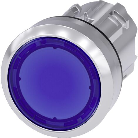 Bouton-poussoir Siemens, SIRIUS ACT 3SU10 Bleu, Ø découpe 22mm, Momentané ( Prix pour 1 )
