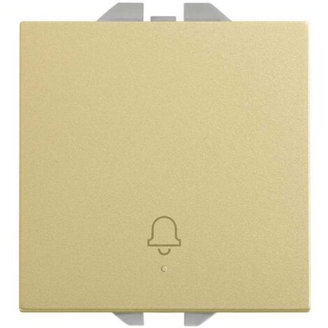 Bouton-Poussoir Simple Avec Gavure Sonnete SIMON 270 20000152 Bronze