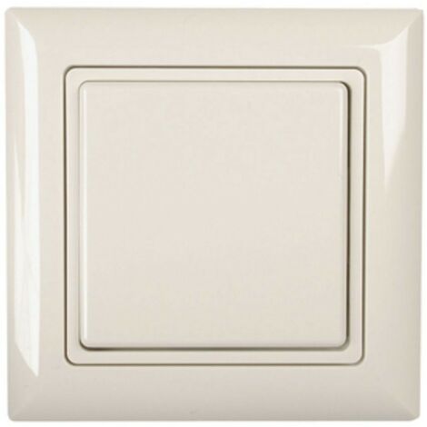 Bouton-poussoir sonde radio blanc pur mat avec bascule et bascule double