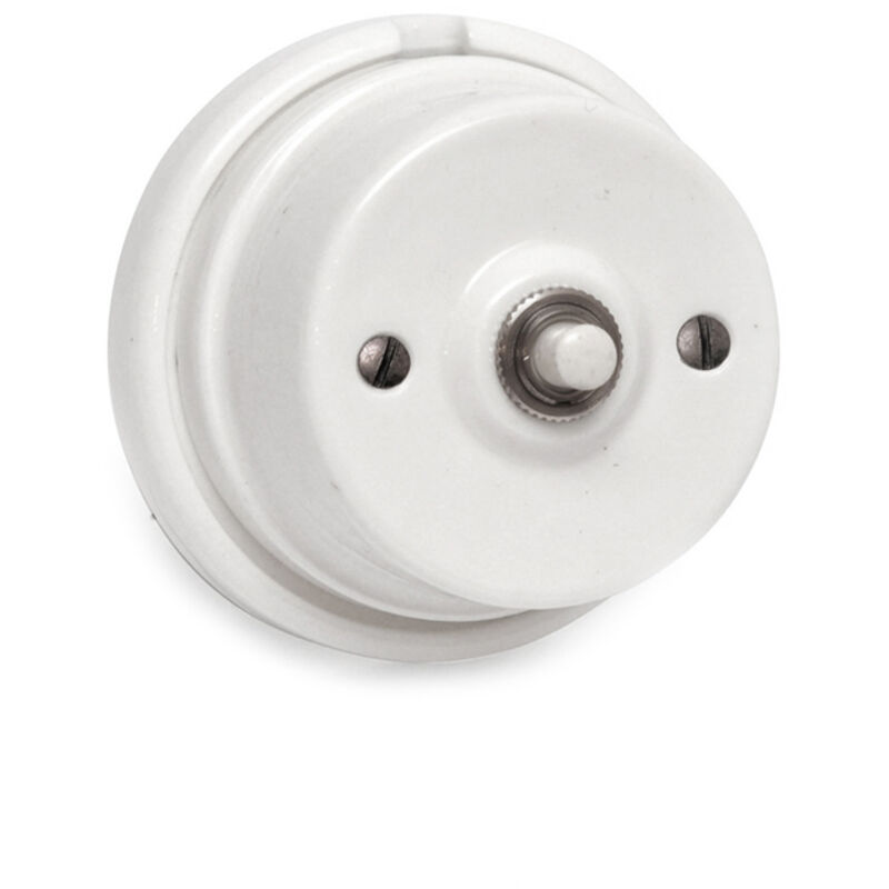 EDM - Bouton Poussoir Sonnette En Porcelaine Série Vintage 10a 250v