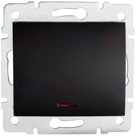 Bouton Poussoir Sonnette LED – Noir Mat – Encastrable – 71x71mm – IP20