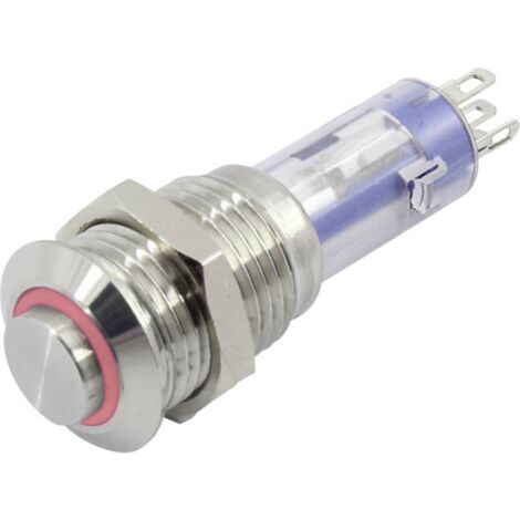 Bouton-poussoir TRU COMPONENTS LAS4GQH-11E/R/24V/S TC-6647572 48 V 2 A 1 x Off/(On) à rappel 1 pc(s)