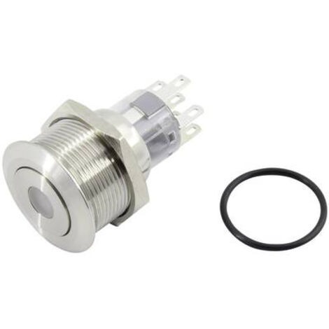 Bouton-poussoir TRU COMPONENTS TC-GQ22-A-22D/B/12V/S203 1602495 250 V 5 A 2 x Off/(On) IP65 à rappel 1 pc(s)