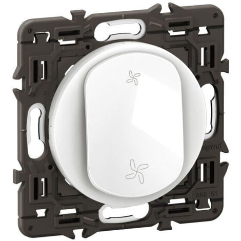 bouton poussoir - vmc - prémonté - no+nf - 6a - blanc - legrand céliane cc6031